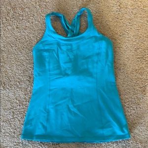 Lululemon crossback tank w/bra size 6